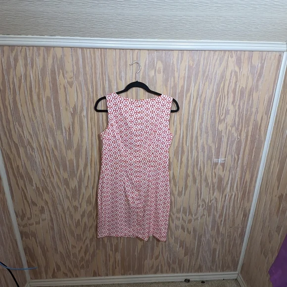 Geometric Patterned Mod Sheath Dress Size 10 - Picture 5 of 6